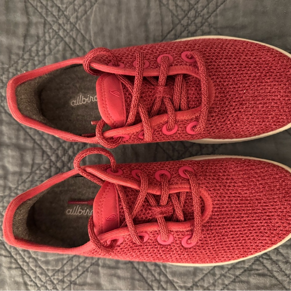 Like new Allbirds Tree Runners Shoes Womens 7 Pink Sneakers
